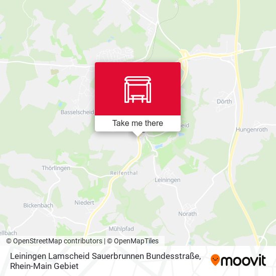 Leiningen Lamscheid Sauerbrunnen Bundesstraße map