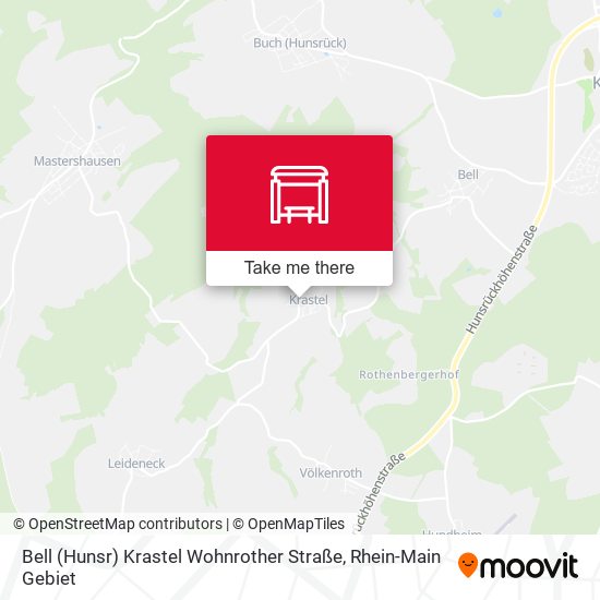 Bell (Hunsr) Krastel Wohnrother Straße map