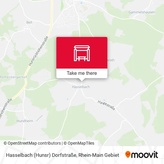 Карта Hasselbach (Hunsr) Dorfstraße