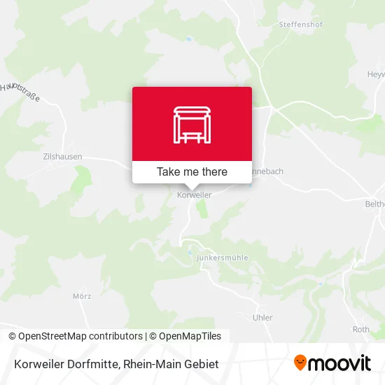 Карта Korweiler Dorfmitte