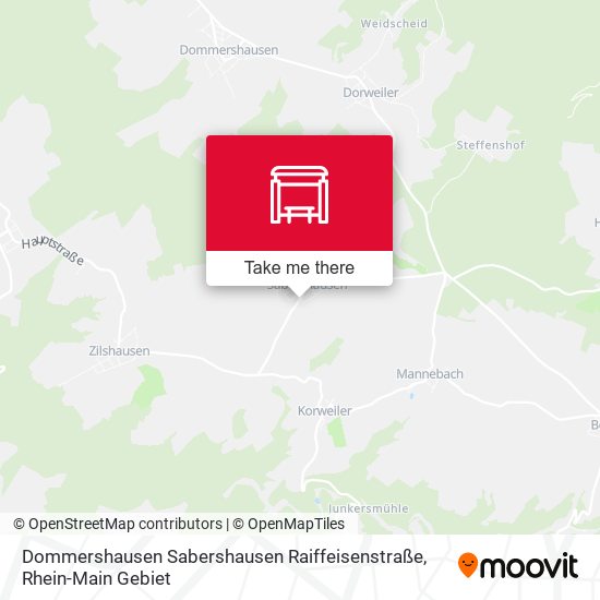 Dommershausen Sabershausen Raiffeisenstraße map