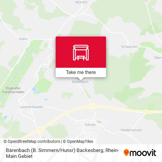 Карта Bärenbach (B. Simmern / Hunsr) Backesberg