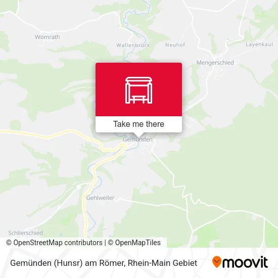 Карта Gemünden (Hunsr) am Römer