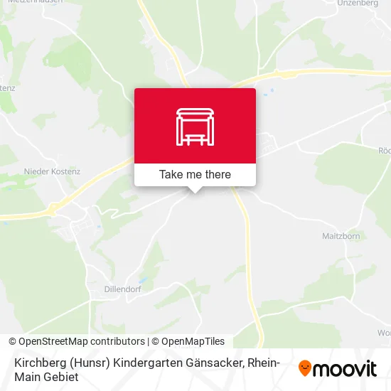 Карта Kirchberg (Hunsr) Kindergarten Gänsacker