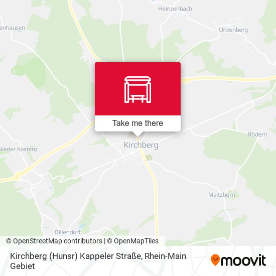 Kirchberg (Hunsr) Kappeler Straße map