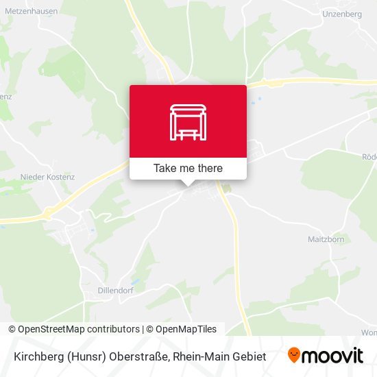 Kirchberg (Hunsr) Oberstraße map