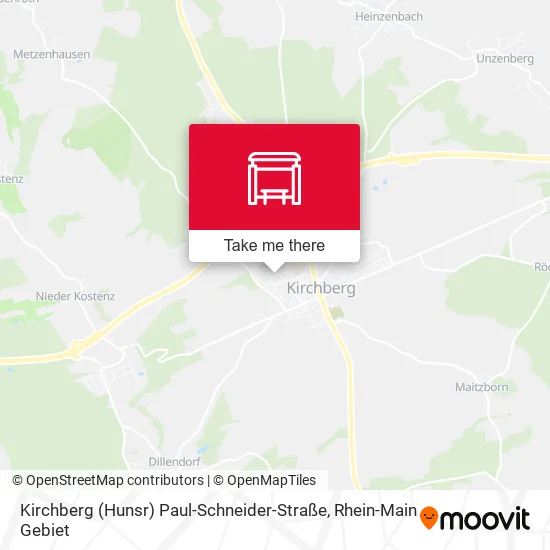 Карта Kirchberg (Hunsr) Paul-Schneider-Straße