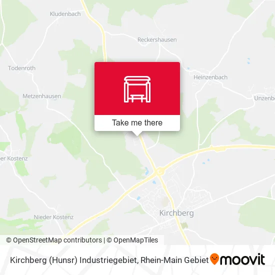 Карта Kirchberg (Hunsr) Industriegebiet