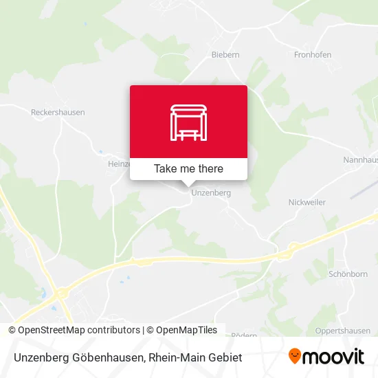 Карта Unzenberg Göbenhausen
