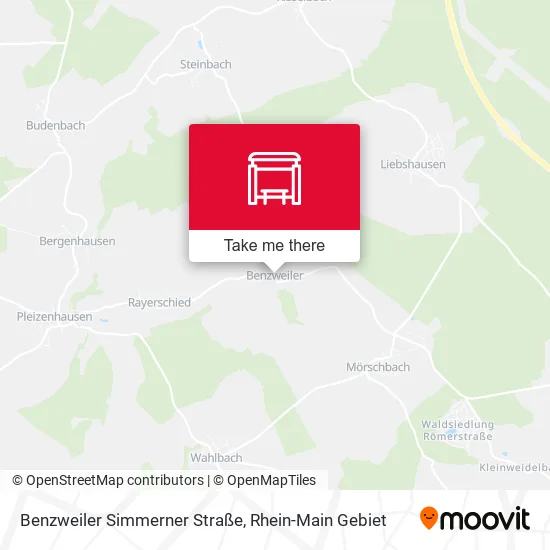 Карта Benzweiler Simmerner Straße