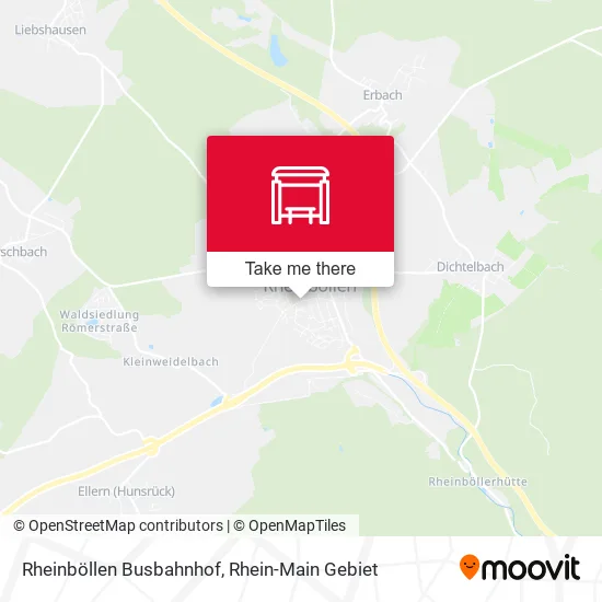Карта Rheinböllen Busbahnhof