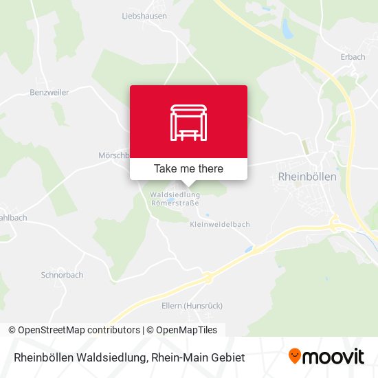 Rheinböllen Waldsiedlung map