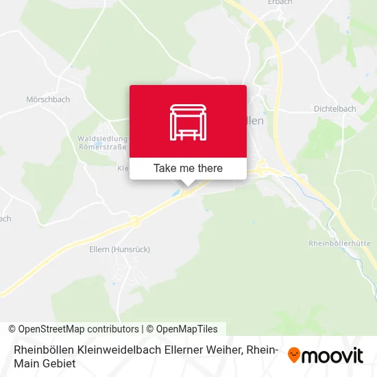 Rheinböllen Kleinweidelbach Ellerner Weiher map