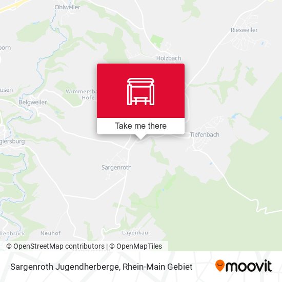 Sargenroth Jugendherberge map