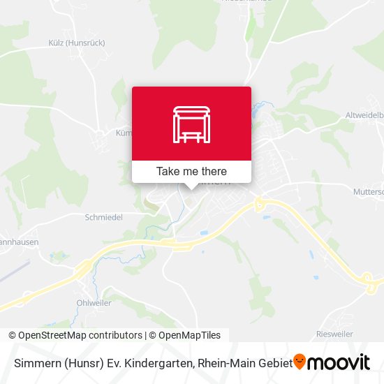 Карта Simmern (Hunsr) Ev. Kindergarten
