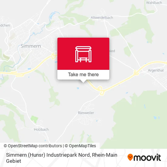 Simmern (Hunsr) Industriepark Nord map