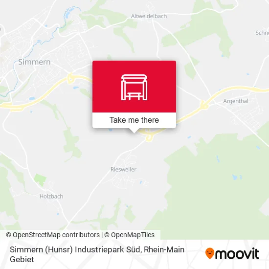 Карта Simmern (Hunsr) Industriepark Süd