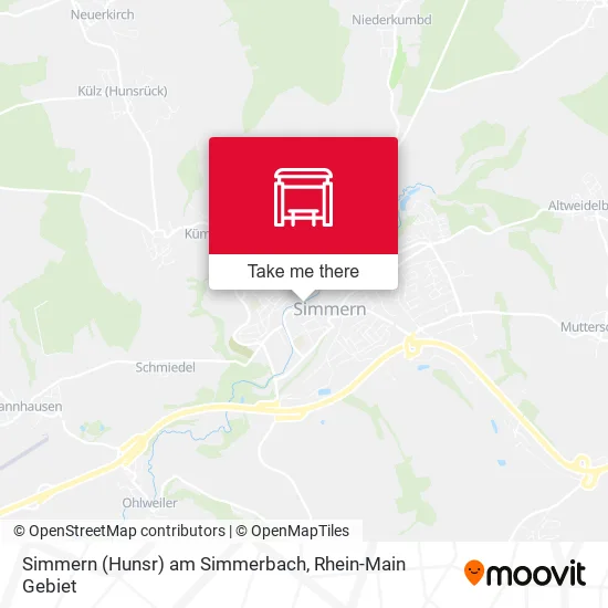 Simmern (Hunsr) am Simmerbach map