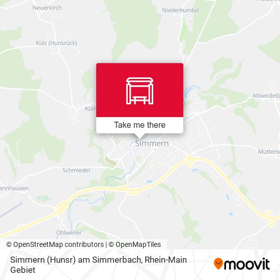 Simmern (Hunsr) am Simmerbach map