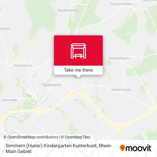 Карта Simmern (Hunsr) Kindergarten Kunterbunt