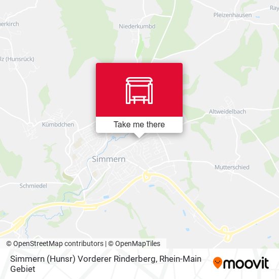Simmern (Hunsr) Vorderer Rinderberg map