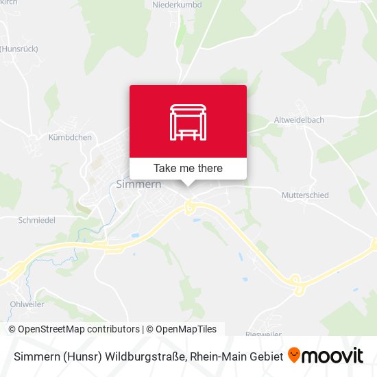 Карта Simmern (Hunsr) Wildburgstraße