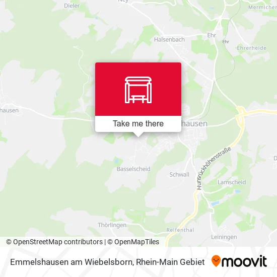 Карта Emmelshausen am Wiebelsborn