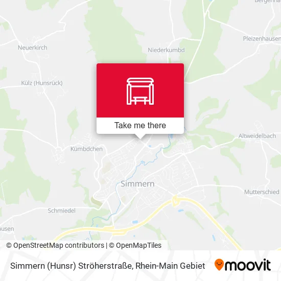 Карта Simmern (Hunsr) Ströherstraße