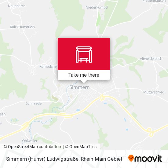 Карта Simmern (Hunsr) Ludwigstraße