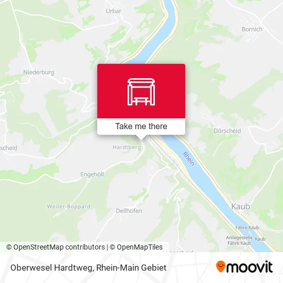 Карта Oberwesel Hardtweg