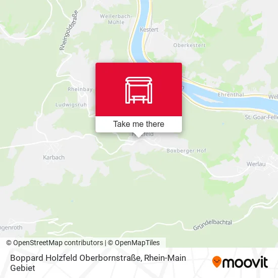 Boppard Holzfeld Oberbornstraße map