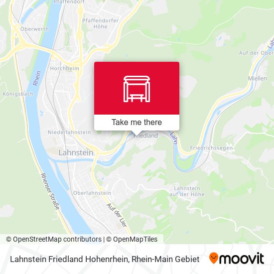 Lahnstein Friedland Hohenrhein map