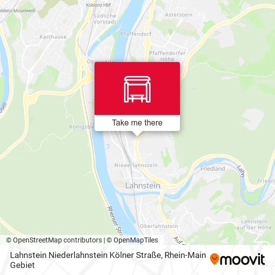Карта Lahnstein Niederlahnstein Kölner Straße