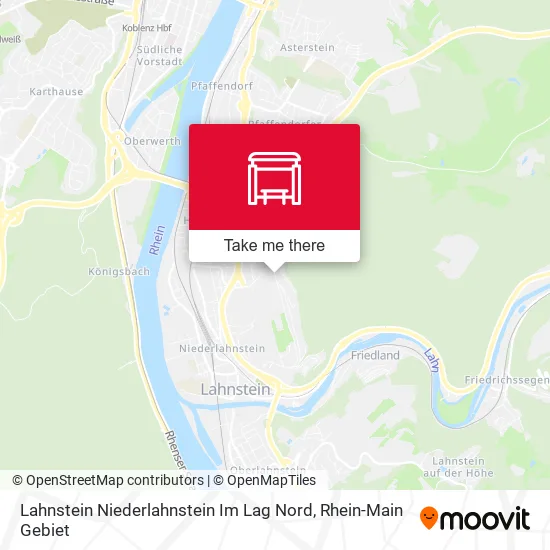 Карта Lahnstein Niederlahnstein Im Lag Nord