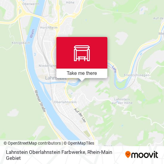 Карта Lahnstein Oberlahnstein Farbwerke