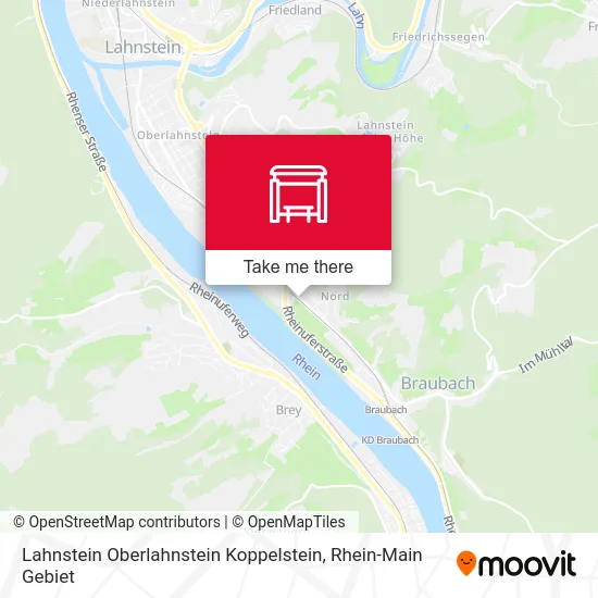 Карта Lahnstein Oberlahnstein Koppelstein