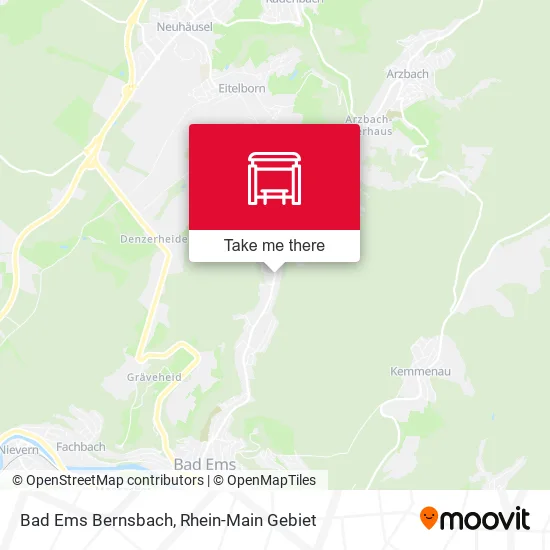 Bad Ems Bernsbach map