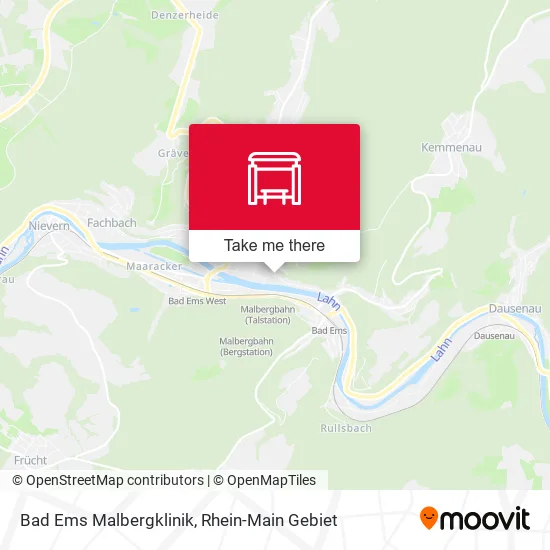 Карта Bad Ems Malbergklinik