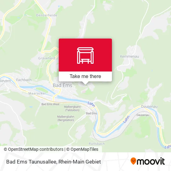 Карта Bad Ems Taunusallee