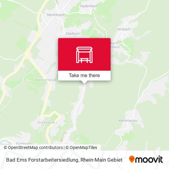 Карта Bad Ems Forstarbeitersiedlung
