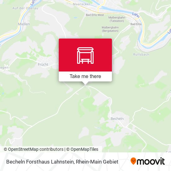 Карта Becheln Forsthaus Lahnstein