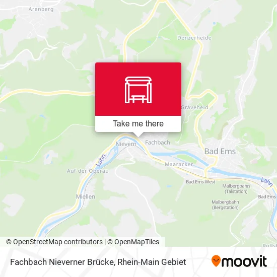Карта Fachbach Nieverner Brücke