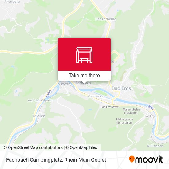 Карта Fachbach Campingplatz