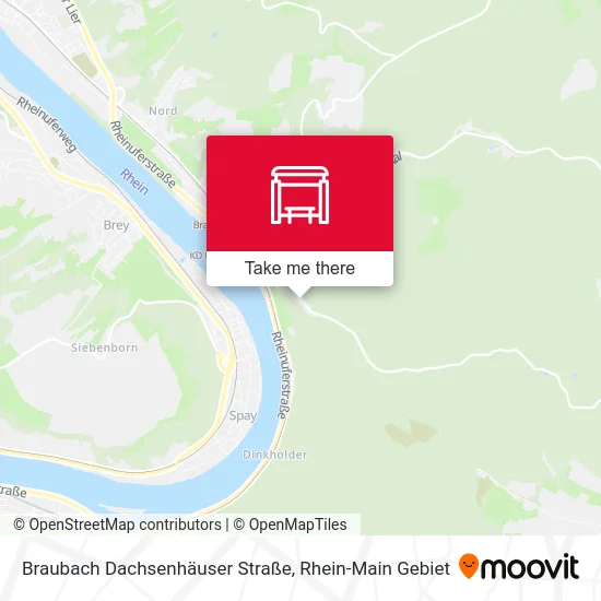 Карта Braubach Dachsenhäuser Straße