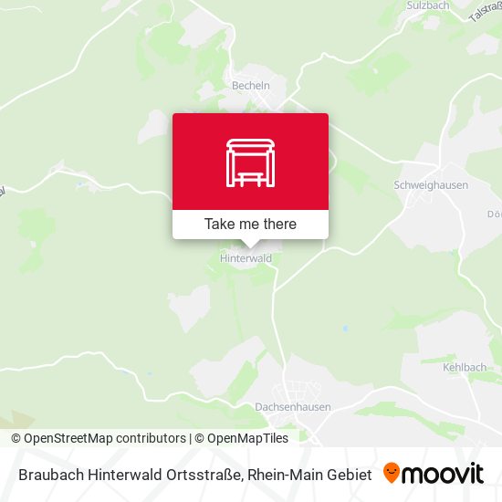 Braubach Hinterwald Ortsstraße map