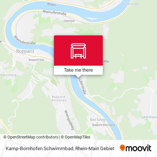Kamp-Bornhofen Schwimmbad map