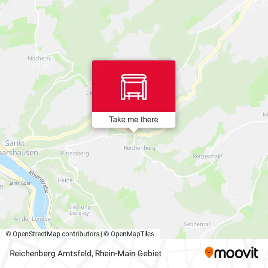 Карта Reichenberg Amtsfeld