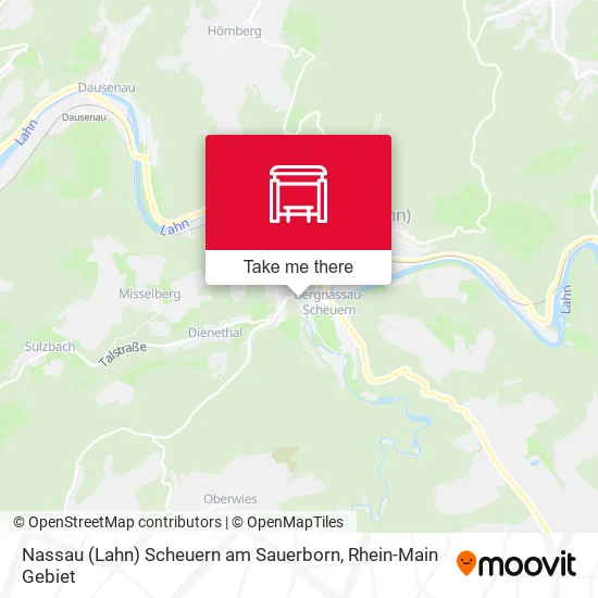 Карта Nassau (Lahn) Scheuern am Sauerborn