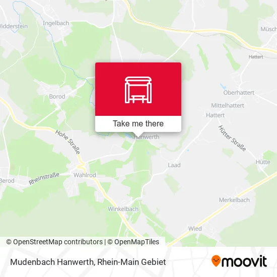 Mudenbach Hanwerth map