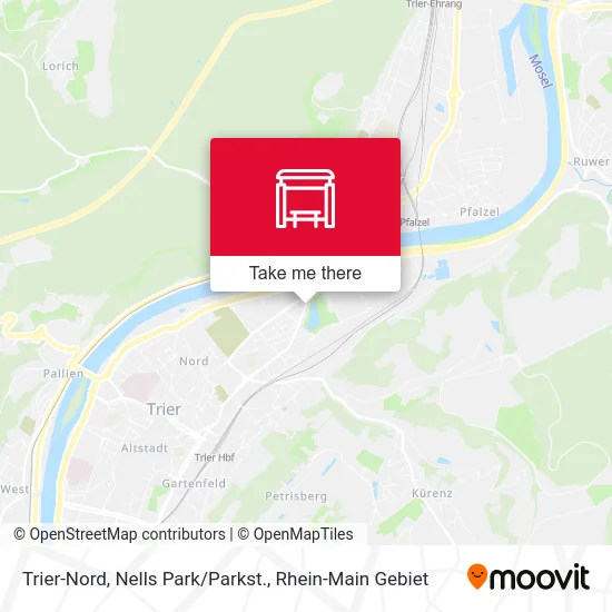 Карта Trier-Nord, Nells Park/Parkst.